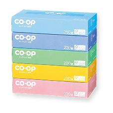 CO・OP ティシュ 200組×5個パック