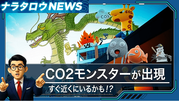 ナラタロウNEWS CO2モンスターが出現 すぐ近くにいるかも!?