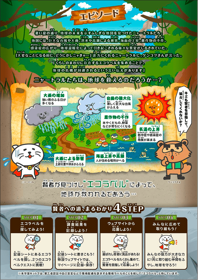 「エコラベルハンター2025」学習キットのイメージ
